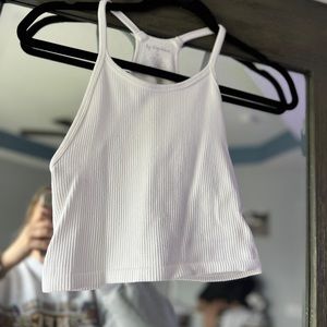 Free people robbed white racerback
